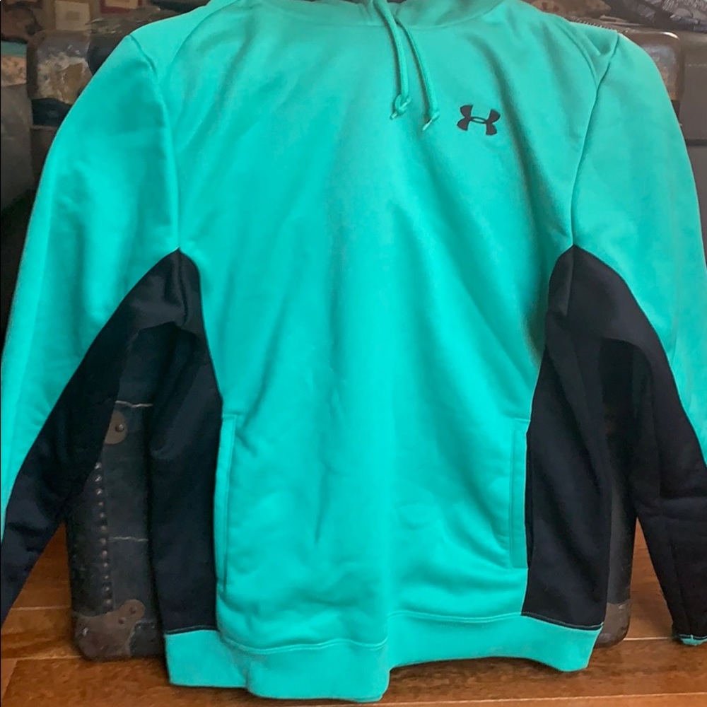 Green Black Under Armour hoodie